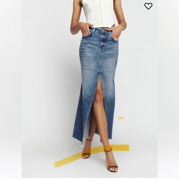 Reformation Tazz Maxi Denim Skirt - Picture 2 of 4